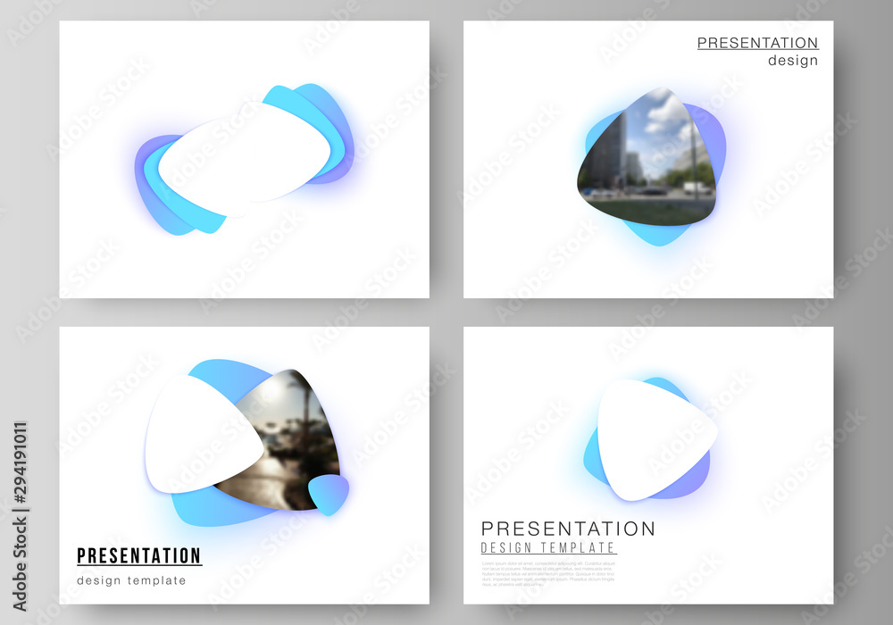 Poster minimalistic abstract vector illustration of the editable layout of the presentation slides design b
