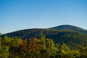 Fototapeta na wymiar landscape in autumn mountains