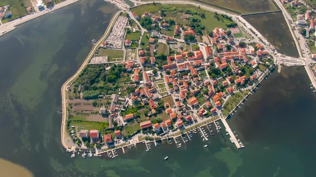 Croatia, Nin laguna aerial video