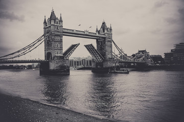 Fototapeta na wymiar London Tower Bridge Opened in 1894