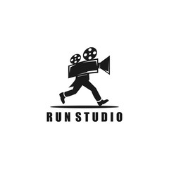 Run studio logo design illustation for film pruduction
