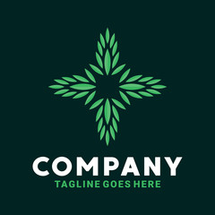 Green Leaf Logo Design Inspiration For Business And Company.