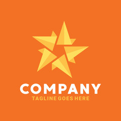 Obraz premium Star Logo Design Inspiration For Business And Company.