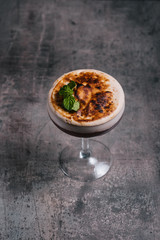 Tiramisu served in a cup