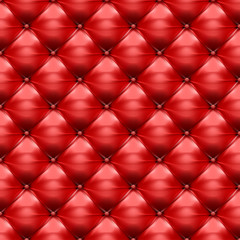 Vector of red upholstery leather pattern background