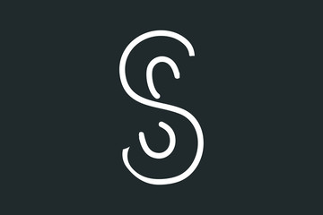 S Letter Linked Luxury Premium Logo S minimal logo