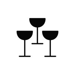 glass icon vector flat design