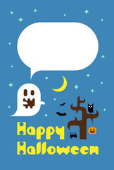 Fototapeta na wymiar Happy Halloween Greeting Card