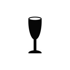 glass icon vector flat design