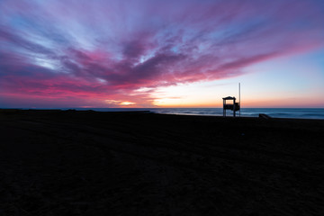 The beach of Jesolo in Italy