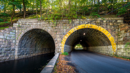 Railroad Bridge and Double Arch Culvert in High Bridge New Jersey