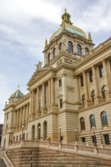 Fototapeta na wymiar Main building of the National Museum in Prague