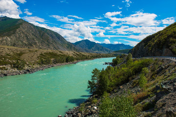 Katun river, in the Altai mountains, Siberia, Russia