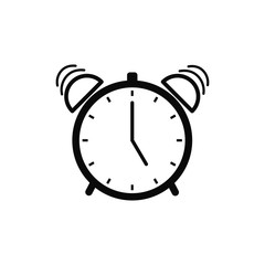 clock icon vector trendy flat design