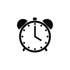 clock icon vector trendy flat design