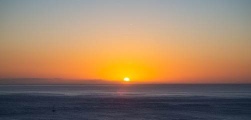 Obraz premium Coucher de soleil Vieux Habitant Basse Terre Guadeloupe France