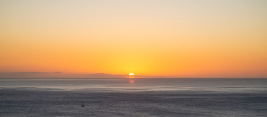 Coucher de soleil Vieux Habitant Basse Terre Guadeloupe France
