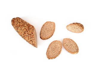 Bread isolated on a white background