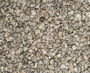 Vue gros plan d'une texture de pierre et gravier gris clair