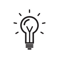 lamp icon vector trendy flat design