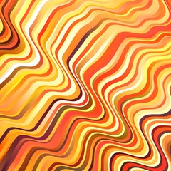 Light Orange vector background with bows. Abstract gradient illustration with wry lines. Pattern for ads, commercials.