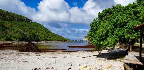 View to the Pointe de la Grande Vigie in Guadeloupe, French West Indies