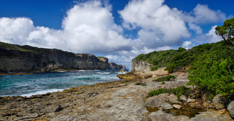 View to the Pointe de la Grande Vigie in Guadeloupe, French West Indies