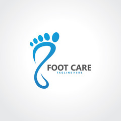Fototapeta premium foot logo design template icon vector isolated