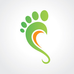 foot logo design template icon vector isolated