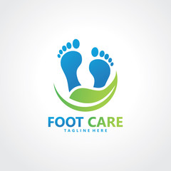 foot logo design template icon vector isolated