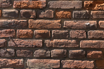 Altes Sichtziegelmauerwerk - Textur