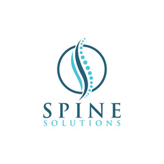 spine logo icon vector isolated design