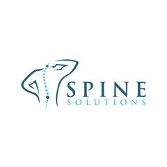 spine logo icon vector isolated design