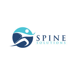 spine logo icon vector isolated design