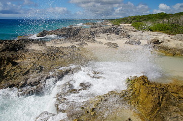 La Douche beach on the road to La Pointe Des Chateaux, Grande-Terre, Guadeloupe