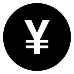 Yuan coin vector icon illustration