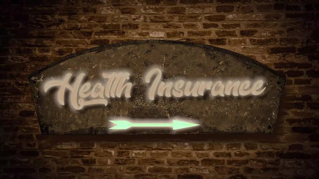 Street Sign the Way to Health Insurance
