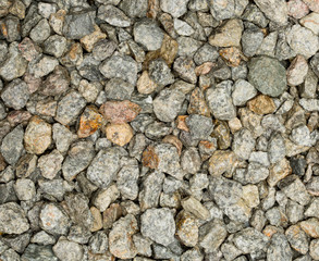 Vue gros plan d'une texture de pierre et gravier gris clair et gris foncé
