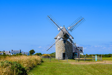 Fototapeta na wymiar Old Mill on the Crozon Peninsula. Finister. Brittany. France