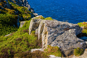 Incredible seascape on the Crozon Peninsula. Finister. Brittany. France