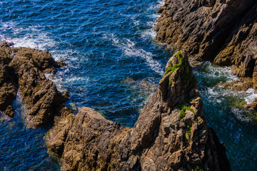 Incredible seascape on the Crozon Peninsula. Finister. Brittany. France