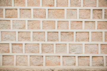Typical Korean stone wall in Seoul