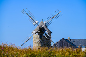 Fototapeta na wymiar Old Mill on the Crozon Peninsula. Finister. Brittany. France