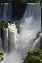Detailed view of the Iguazu falls