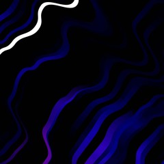 Dark Pink, Blue vector pattern with lines. Colorful abstract illustration with gradient curves. Pattern for websites, landing pages.