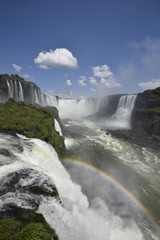 View over the Iguazu falls in Brazil/Argentina