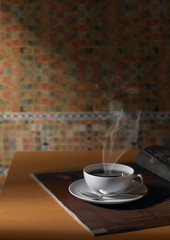 Taza con café