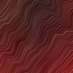 Dark Red vector background with bent lines.