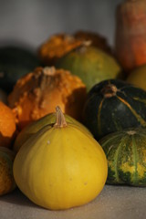 Automn harvest: Pumpkins and fruit from Crete