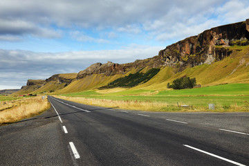 Volcanic alpine landscape in Skaftafell Natural Park, Iceland, Europe